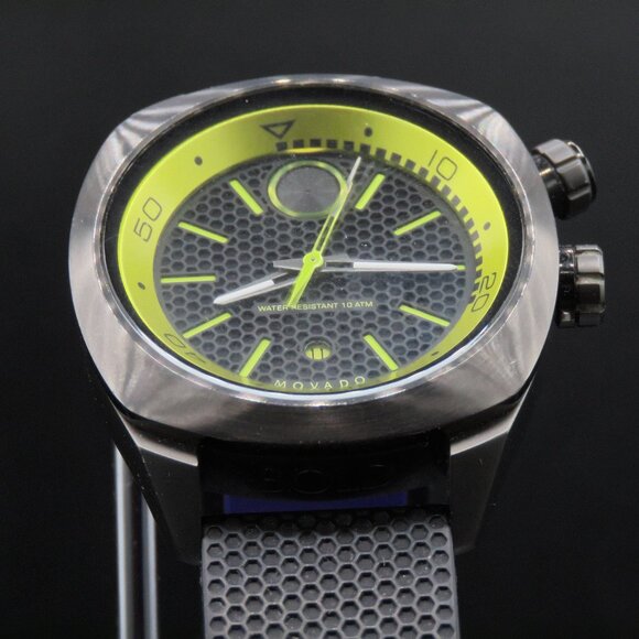 Movado Bold Black Dial Black Silicone Men's Watch Model 3600211 - Picture 2 of 13